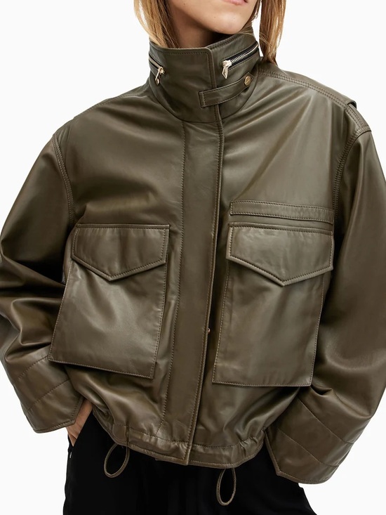 All Saints Jackets & Blazers - New Allsaints clay leather Jacket